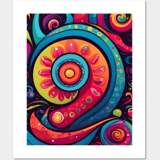 Colorful Swirls Posters and Art